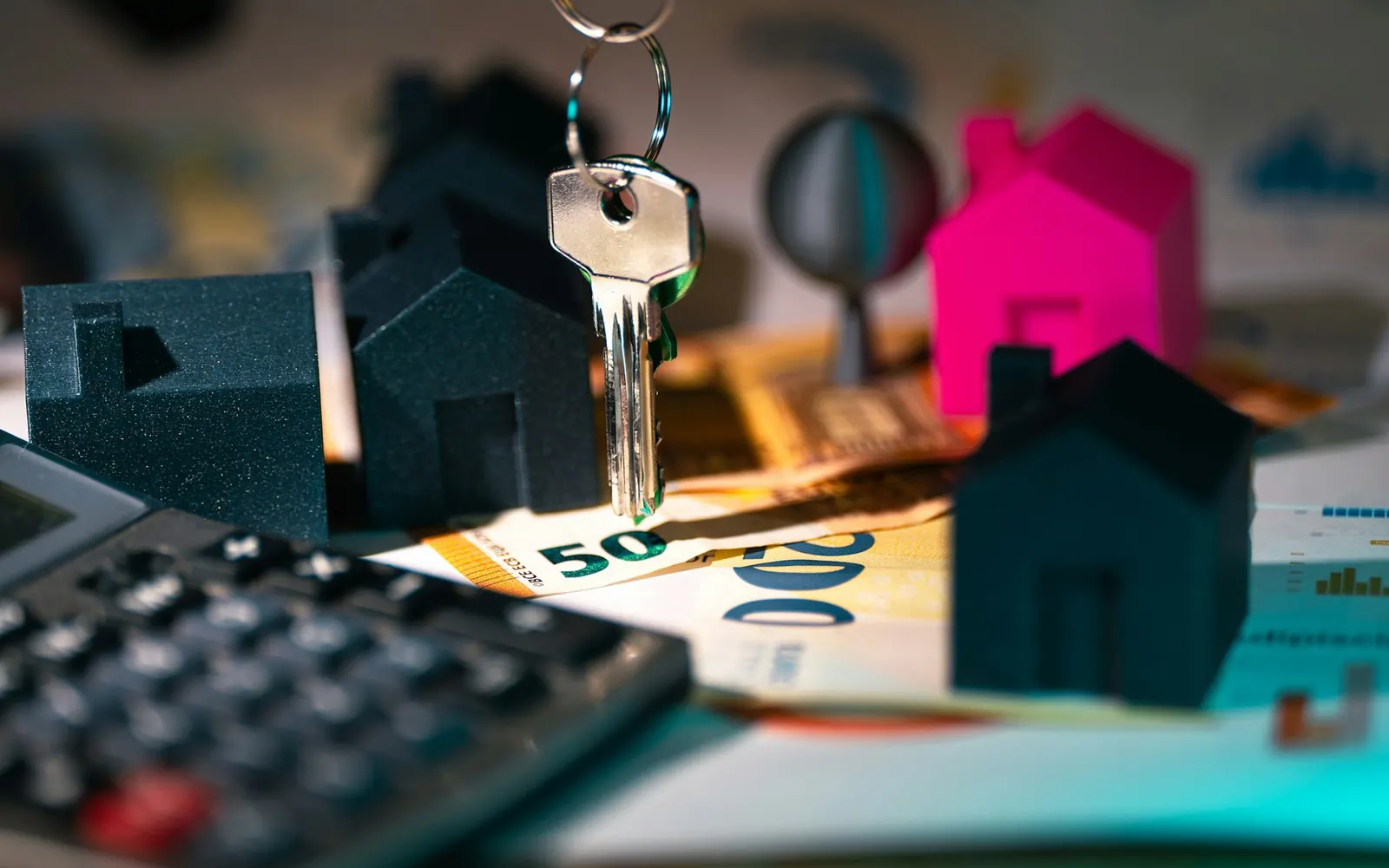 House keys, model homes, and valuation documents for premium property selling